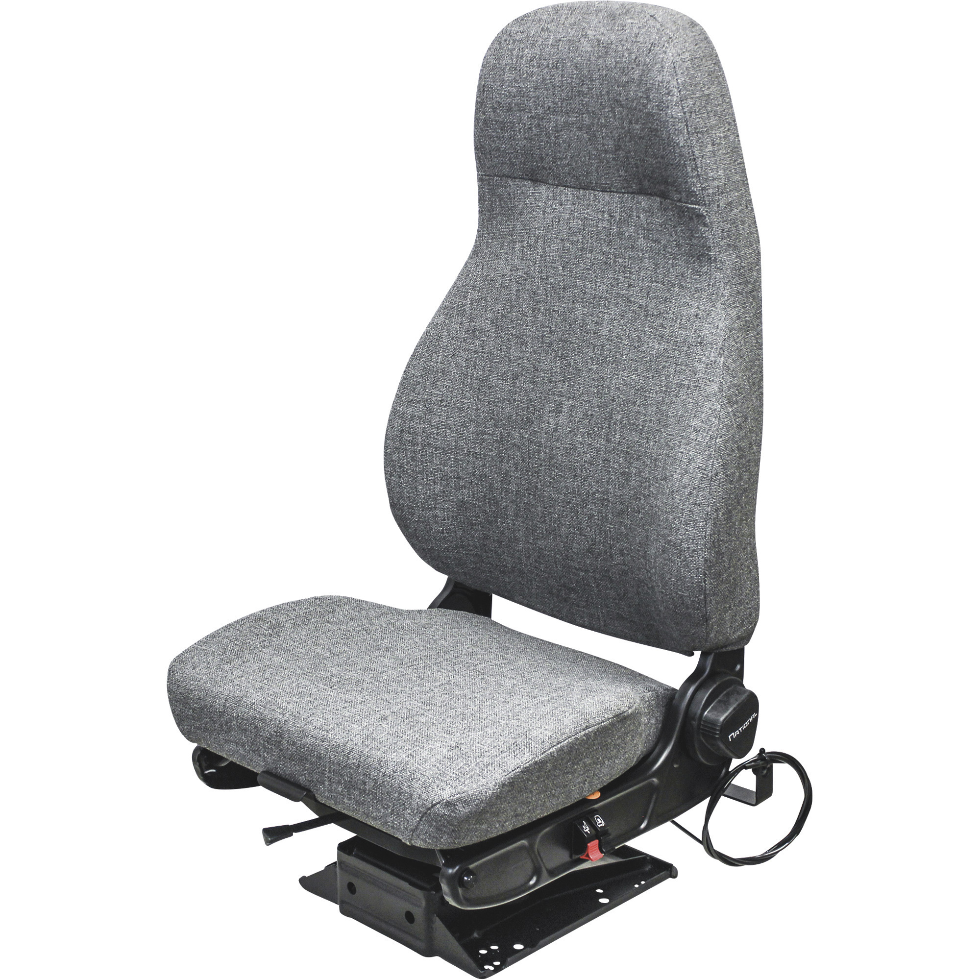 K & M, GRAY ENSIGN LO TRUCK SEAT, Capacity 285 lb, Seat Material Cloth, Color Gray, Model# 8517